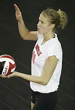 Jana Matiasovska had 14 kills in her first match as a Cardinal.