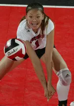 Rui Liu came off the bench and notched   blocks for the Cardinals.