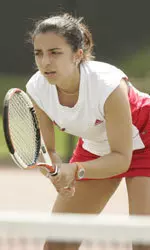 Bianca Gorbea won her singles match for the Cardinals.