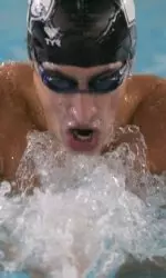 Vali Preda set a school record with a 53.53 time in the 100-breast.