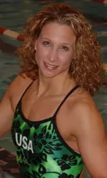 Rachel Komisarz is training with the 2008 Beijing Olympics in mind. Photo is courtesy of rachelkomisarz.com.
