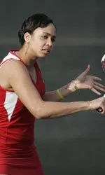 Jo-Ann Van Aerde helped score two of Louisville's three points.