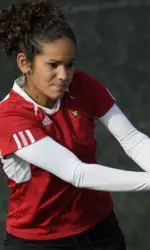 Natalia Baez won her singles match.