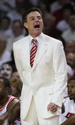 U of L Coach Rick Pitino has donned a white suit for each of the last two year's "White Out" games in Freedom Hall.