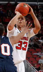 Monique Reid led the Cardinals with 24 points in Tuesday's win over the Red Storm.