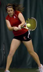 Julia Fellerhoff won singles and doubles for the Cardinals.
