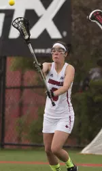 Jamie Redding's five assists, a career best, are tied for third most in a game in school history.