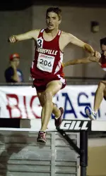 Mattias Wolter opened his season in the 3,000m steeplechase with the fastest time in the conference.