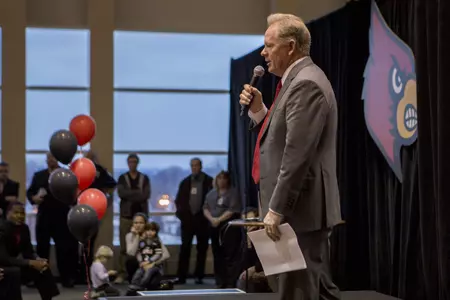 Bobby Petrino | Louisville Football 2015 National Signing Day |  Press Conference | Photo by: Michelle Hutchins | Louisville Athletics