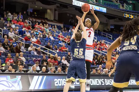 Women's Basketball v GA Tech | ACC Qtr | Myisha Hines-Allen