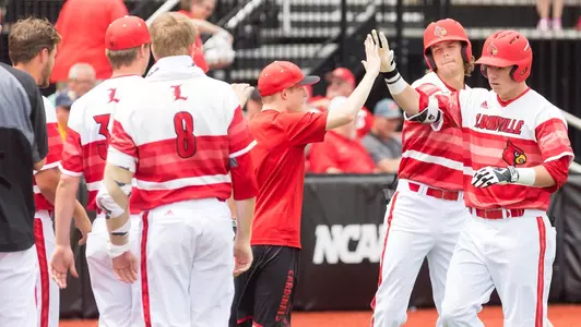 LOUISVILLE BASEBALL V TOLEDO | BRENDAN MCKAY, CELEBRATION