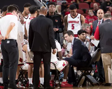 Louisville v Pittsburgh | David Padgett, Team Huddle