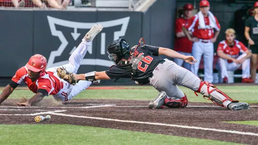 BSB: Josh Stowers slide against Texas Tech at 2018 NCAA Lubbock Regional