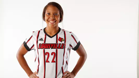 Women's soccer freshman Morgan Jackson poses during photo day
