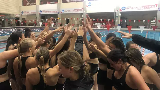 The softball team at the Ralph Wright Natatorium on day two of the OKC Challenge