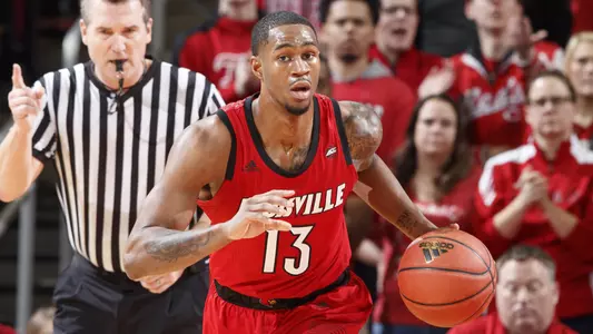 VJ King, pictured here handling the ball against Notre Dame, who was named to the All-ACC Academic Men's Basketball team for the third straight year.