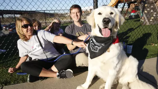 Bark at the Park Night at Jim Patterson Stadium.