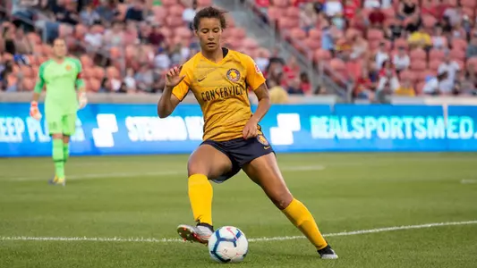 Gaberielle Vincent plays in the back for the Utah Royals FC