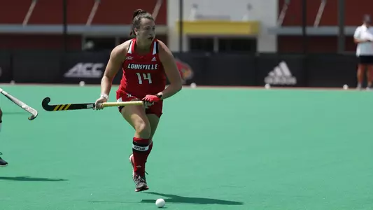 Alli Bitting looks for a pass against UMass