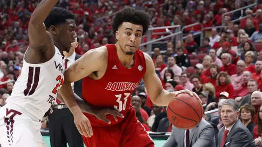 Jordan Nwora drive vs. Virginia Tech on Senior Day