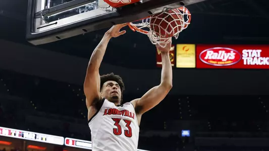 Jordan Nwora dunks vs. Wake Forest