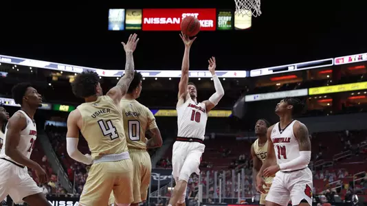 Samuell Williamson goes up for a shot against Georgia Tech.
