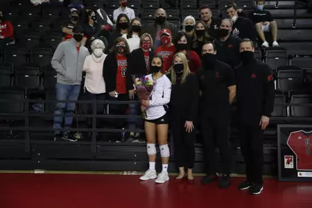 Alexis Hamilton's family for Senior Night 