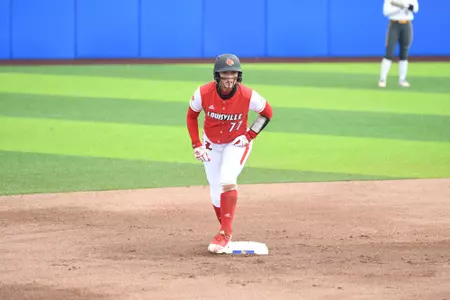 Carmyn Greenwood on second base at Pitt