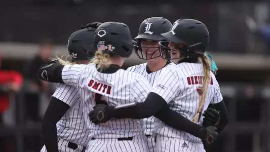 Louisville softball celebrates Taylor Roby's home run against North Carolina