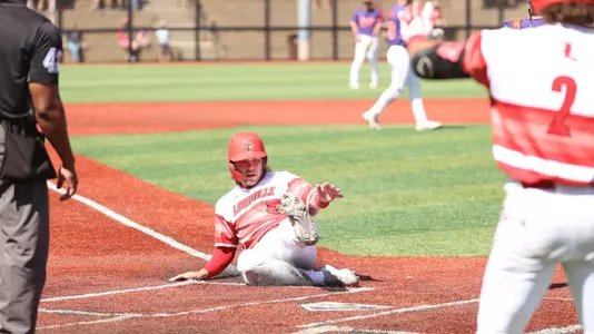 Dalton Rushing sliding into home against Clemson.
