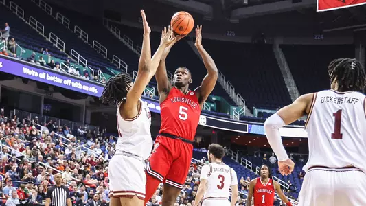 Brandon Huntley-Hatfield scores a basket against Boston College in the ACC Tournament on March 7, 2023.