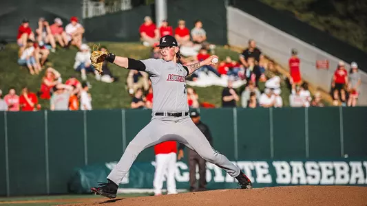 Greg Farone pitching at NC State.