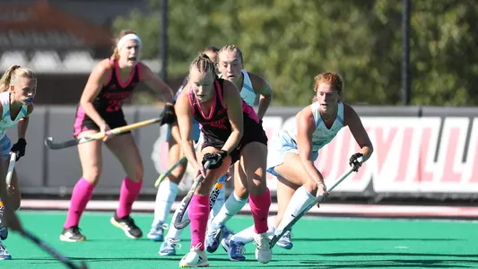 Chloe Plumb gathers the ball against North Carolina