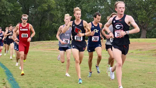 Gustav Bendsen races to the finish at the Southern Showcase