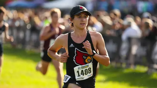 Jacob Puhalla races to the finish at the Live in Lou Classic