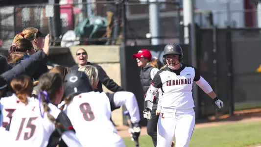 Katie Thatcher home run celebration vs. Duke
