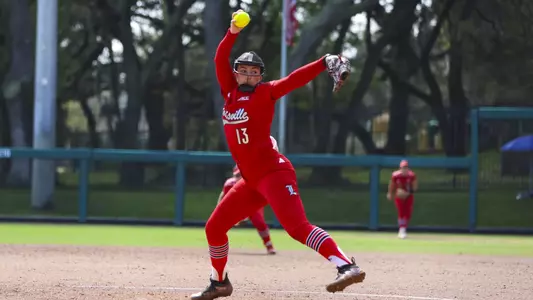 Alyssa Zabala pitches against Central Michigan