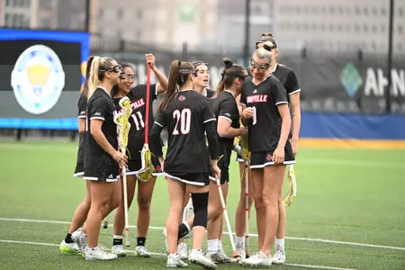Lacrosse Celebrating at Pitt