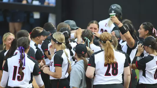 Louisville softball home run celebration at North Carolina