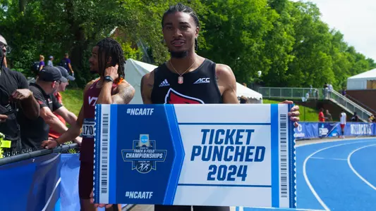 Brion Stephens qualifies in the men's high jump for the 2024 NCAA Outdoor Championships.
