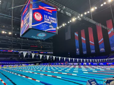 Olympic Trial Pool in Lucas Oil Stadium