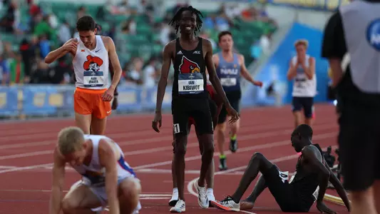 Ian Kibiwot places sixth in the men's 10000m at the 2024 NCAA Outdoor Championships.