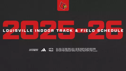 2025-26 Indoor Track & Field Schedule Release graphic