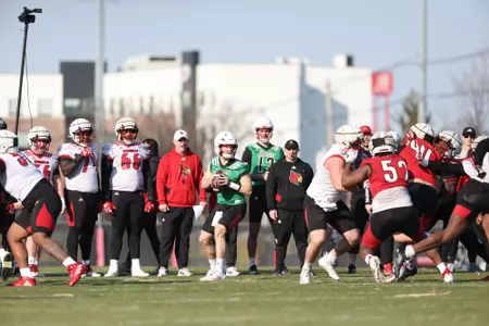 Miller Moss drops back