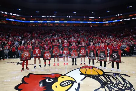 Senior Day group photo on March 8, 2025
