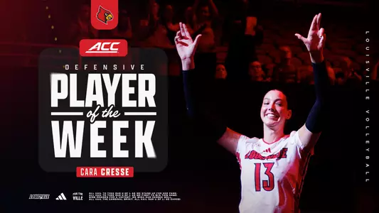 Cara Cresse graphic for ACC Player of the Week
