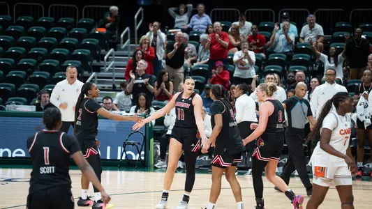 Cards celebrate against Miami
