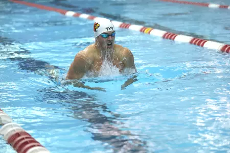 Jake Eccleston swims the breaststroke 