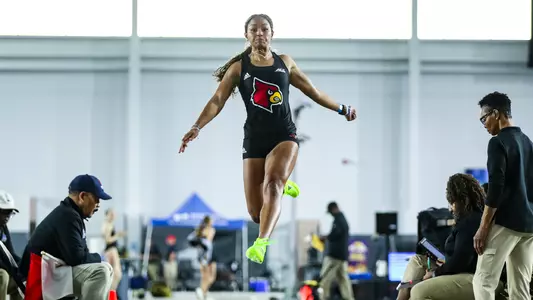 Synclair Savage wins the women's long jump at the 2026 Rod McCravy Memorial Invitational