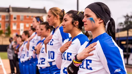 Haley Wymbs during the national anthem